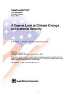 A Deeper Look at Climate Change and National Security